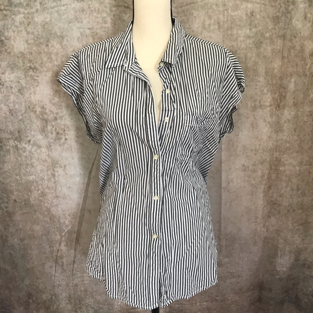 BP by Nordstrom Stripe Button-Up, size XL